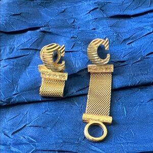 Vintage Dante Initial “C” Cufflinks Gold Tone